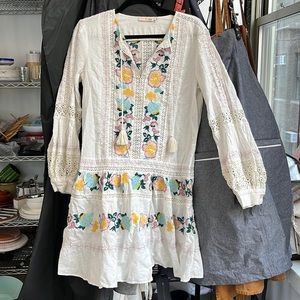 Tory Burch summer embroidered floral dress